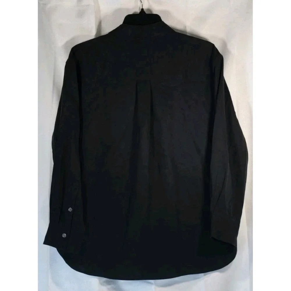 Banana Republic Shirt Mens Medium Black Button Up Dress Casual Stylish Outdoors